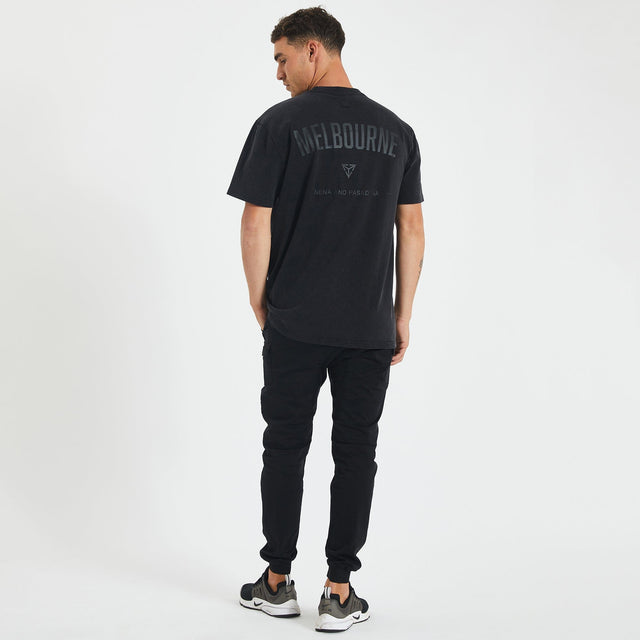 Melbourne Demons Relaxed Fit T-Shirt Mineral Black