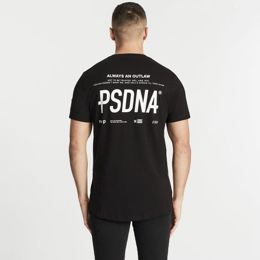 Memory Scoop Back T-Shirt Jet Black