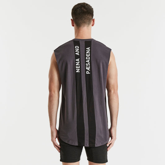 Mission Scoop Back Muscle Tee Asphalt