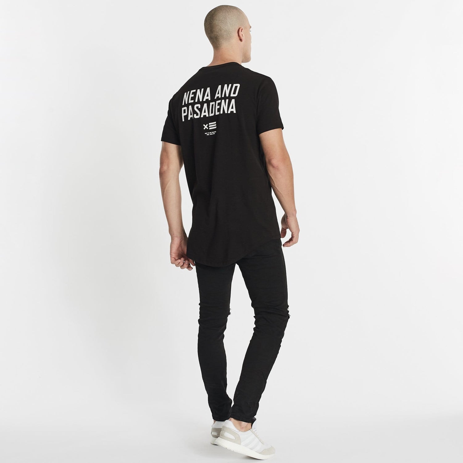 Not To Be Trusted Cape Back T-Shirt Jet Black