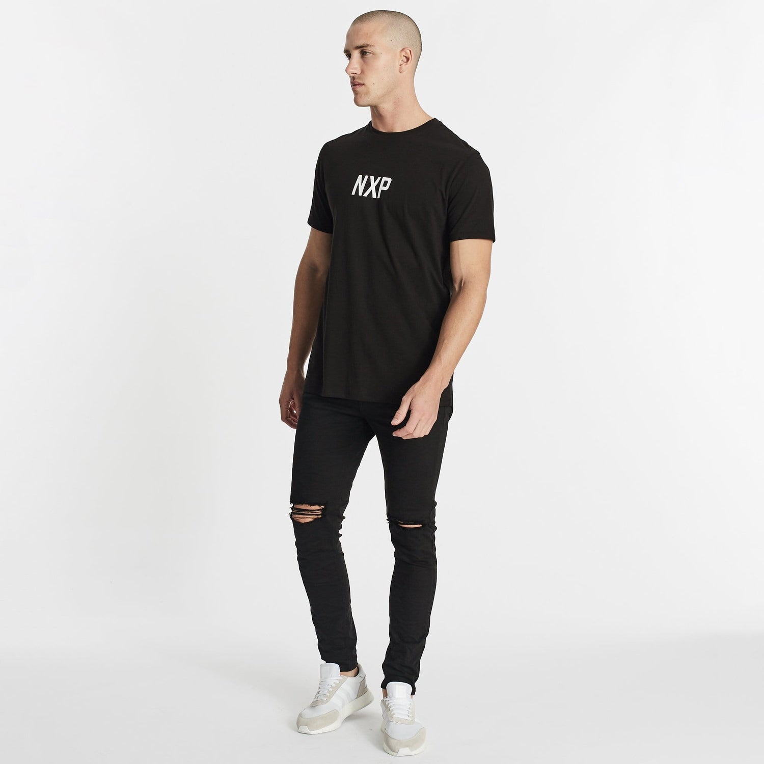 Not To Be Trusted Cape Back T-Shirt Jet Black