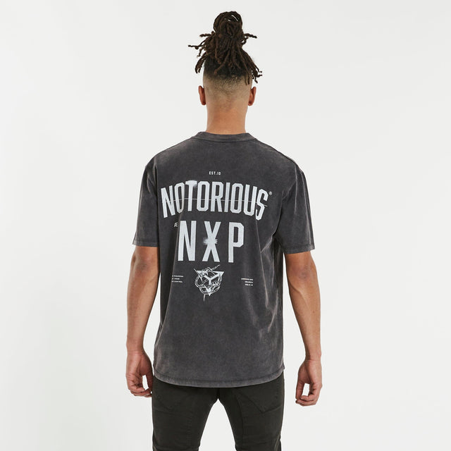 Notorious Box Fit Scoop T-Shirt Mineral Black