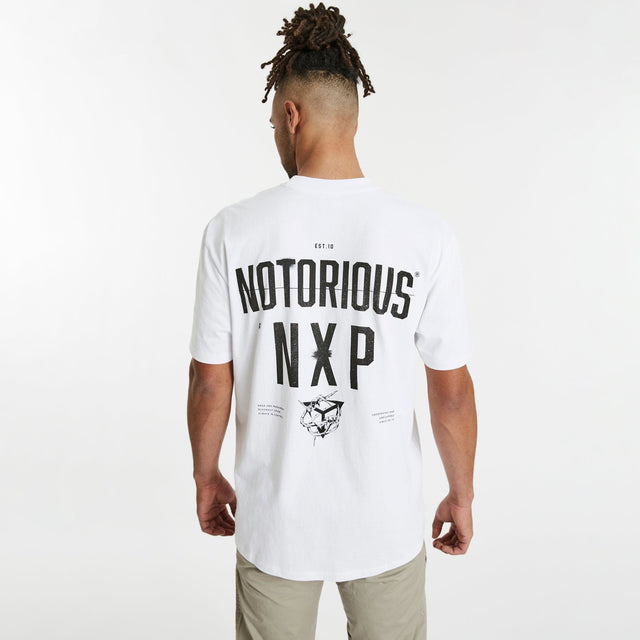 Notorious Box Fit Scoop T-Shirt White