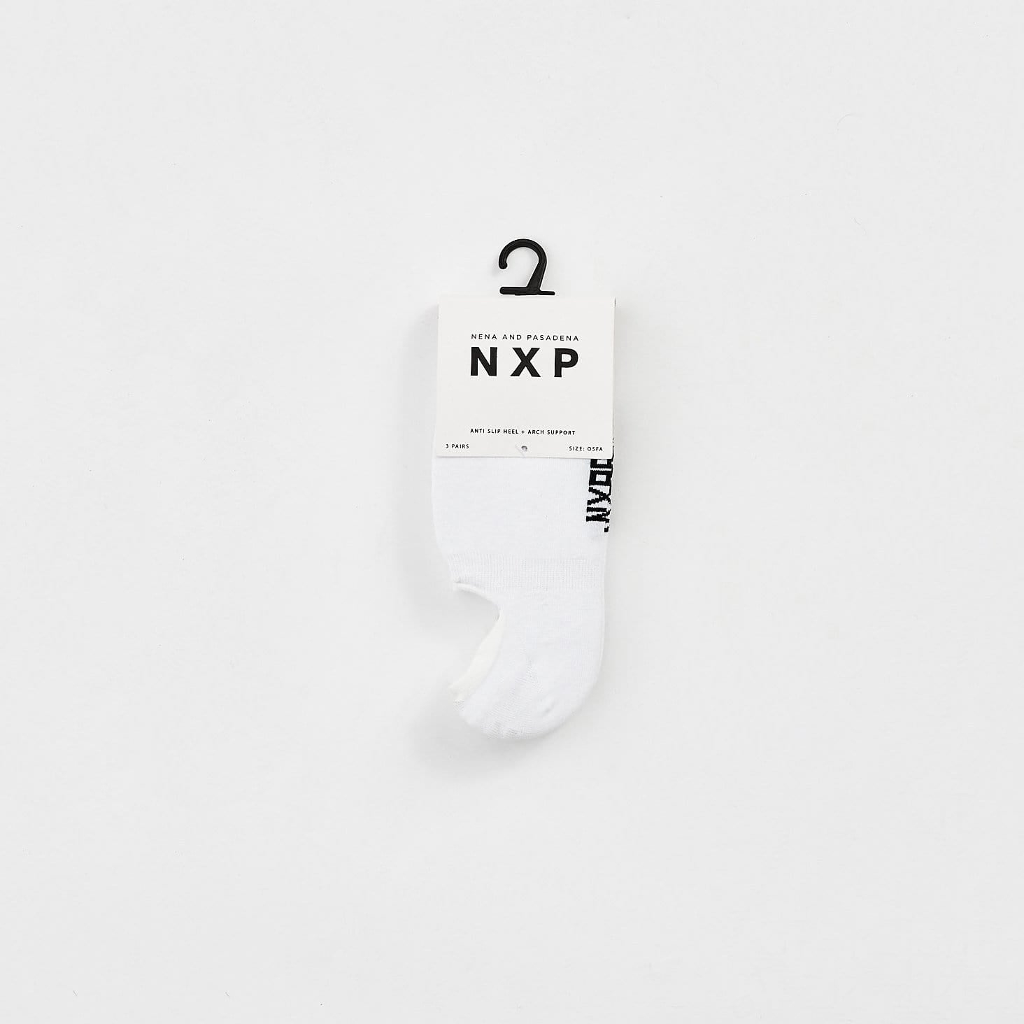NXP Invisible Sock 3 Pack White