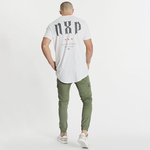 Outnumbered Cape Back T-Shirt White