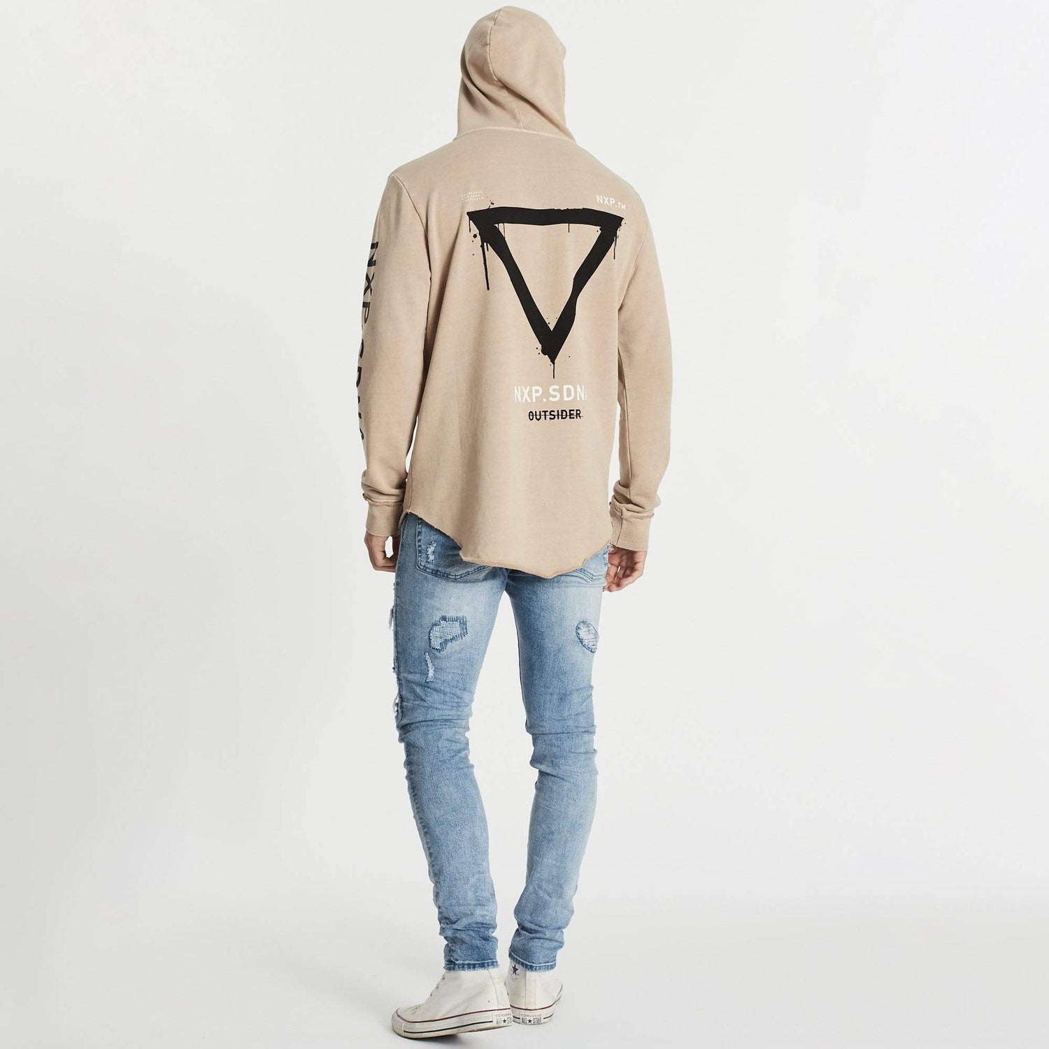 Outsiders Dual Curved Hoodie Pigment Warm Taupe