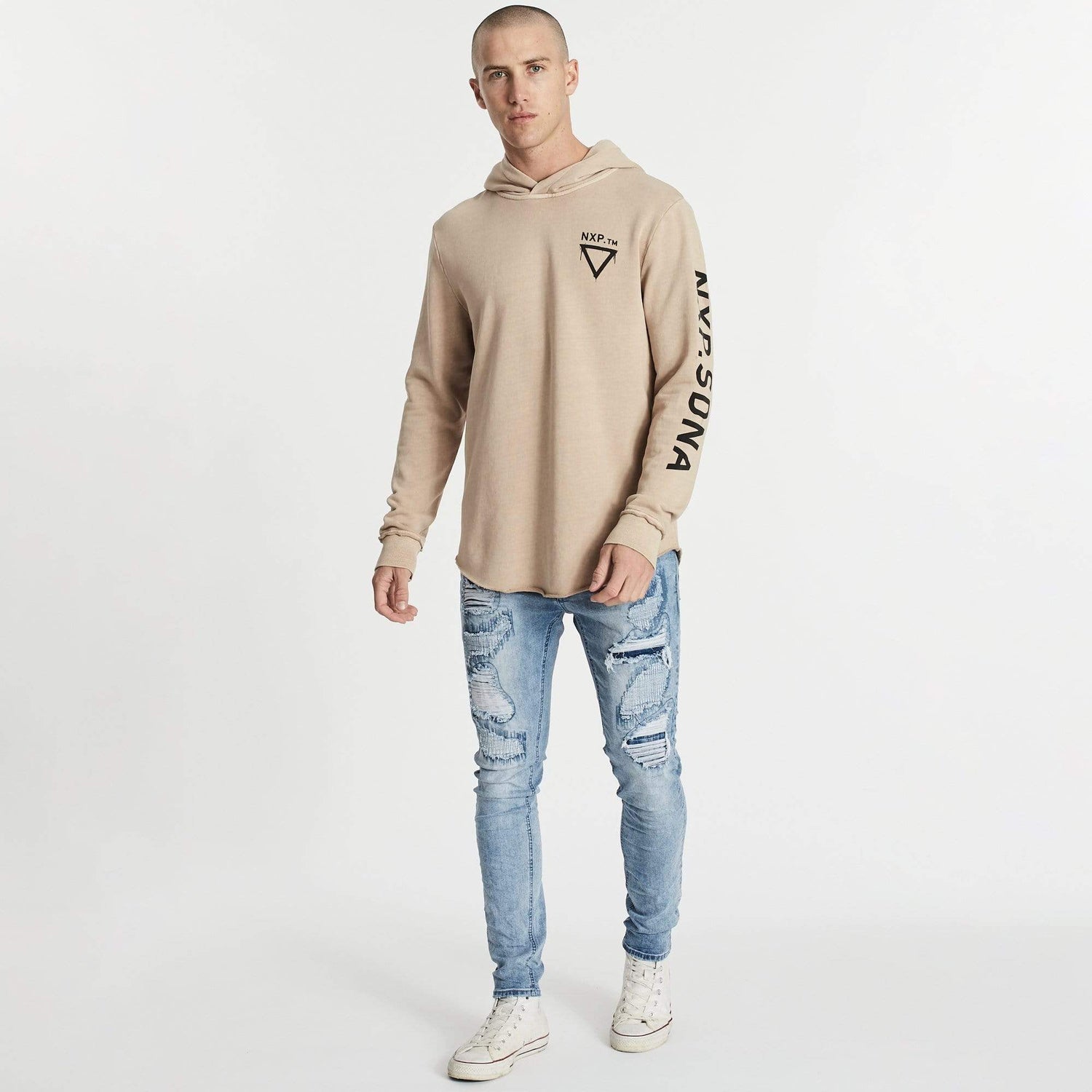 Outsiders Dual Curved Hoodie Pigment Warm Taupe
