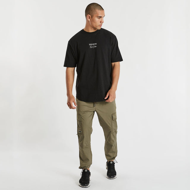 Plymouth Box Fit Scoop T-Shirt Jet Black