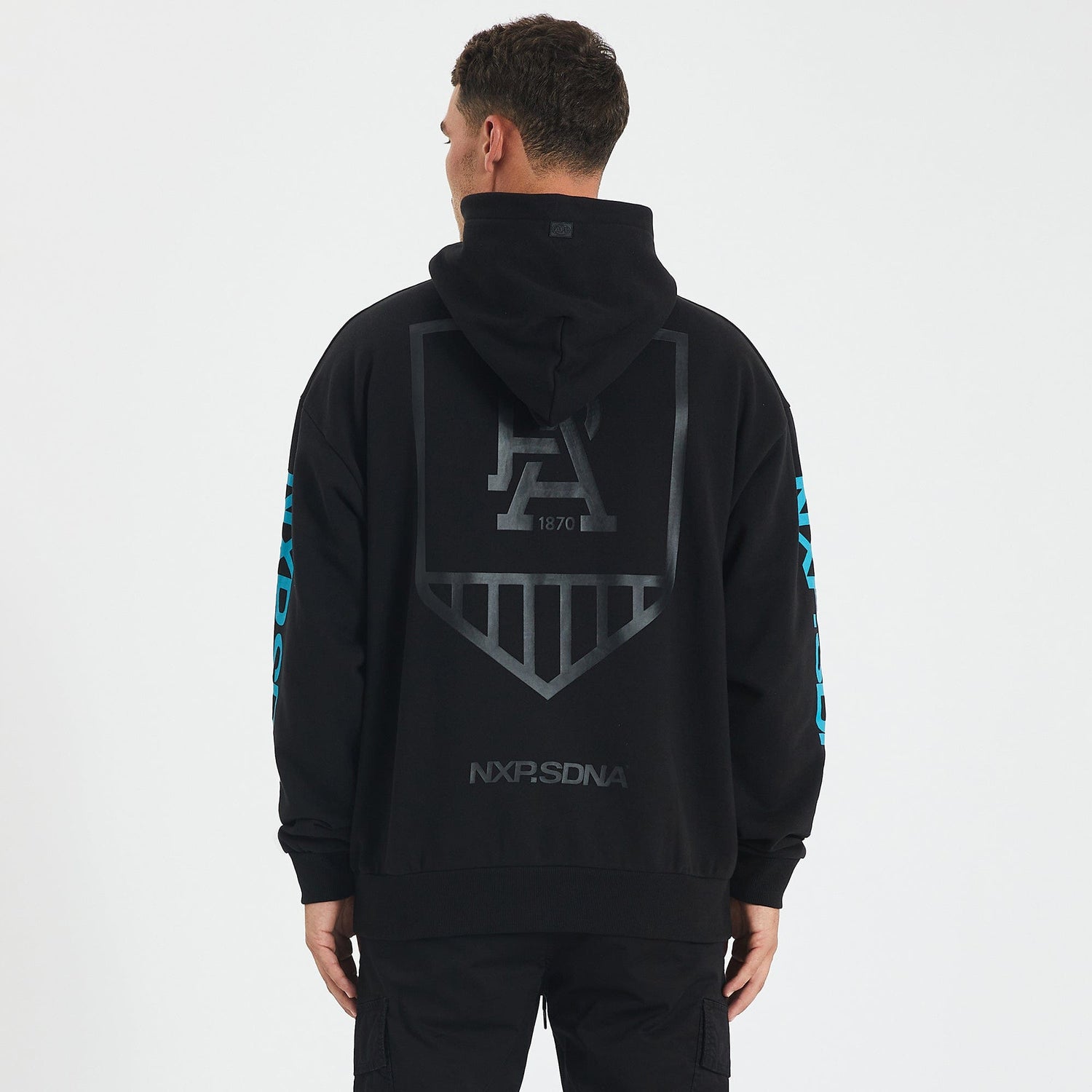 Port Adelaide Power Relaxed Fit Hoodie Jet Black