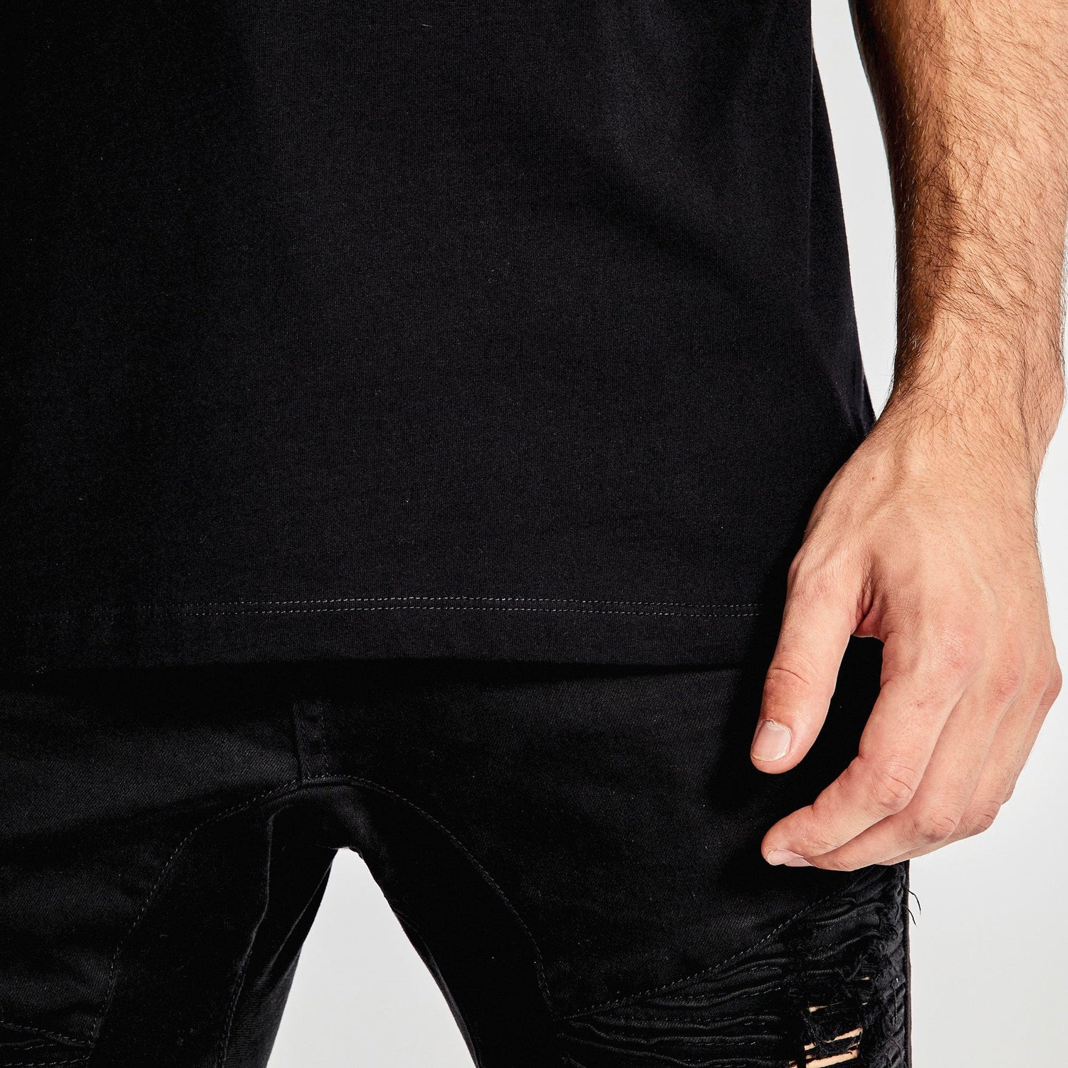 Problems Cape Back T-Shirt Jet Black