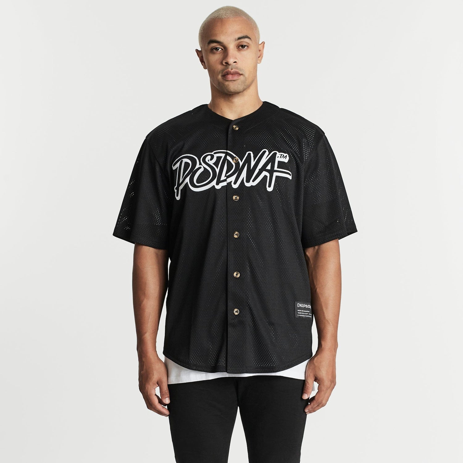 Ravers Baseball Shirt Jet Black