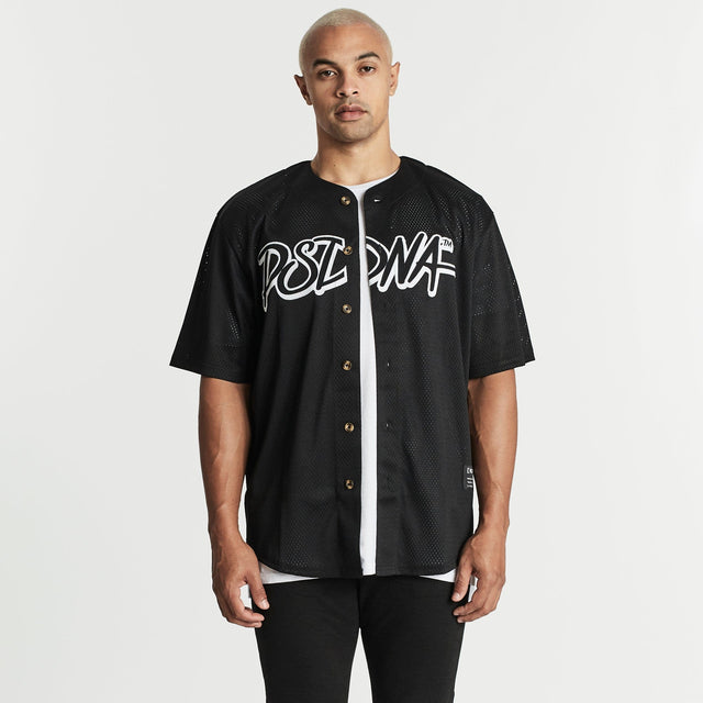Ravers Baseball Shirt Jet Black
