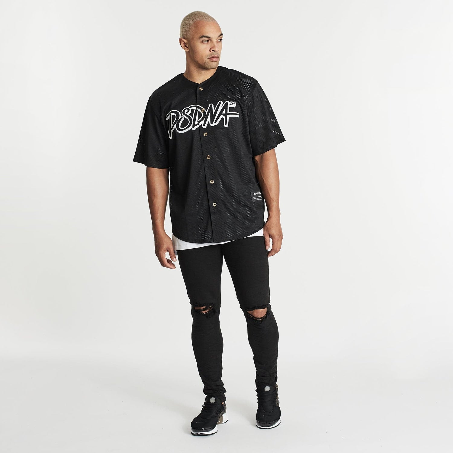 Ravers Baseball Shirt Jet Black