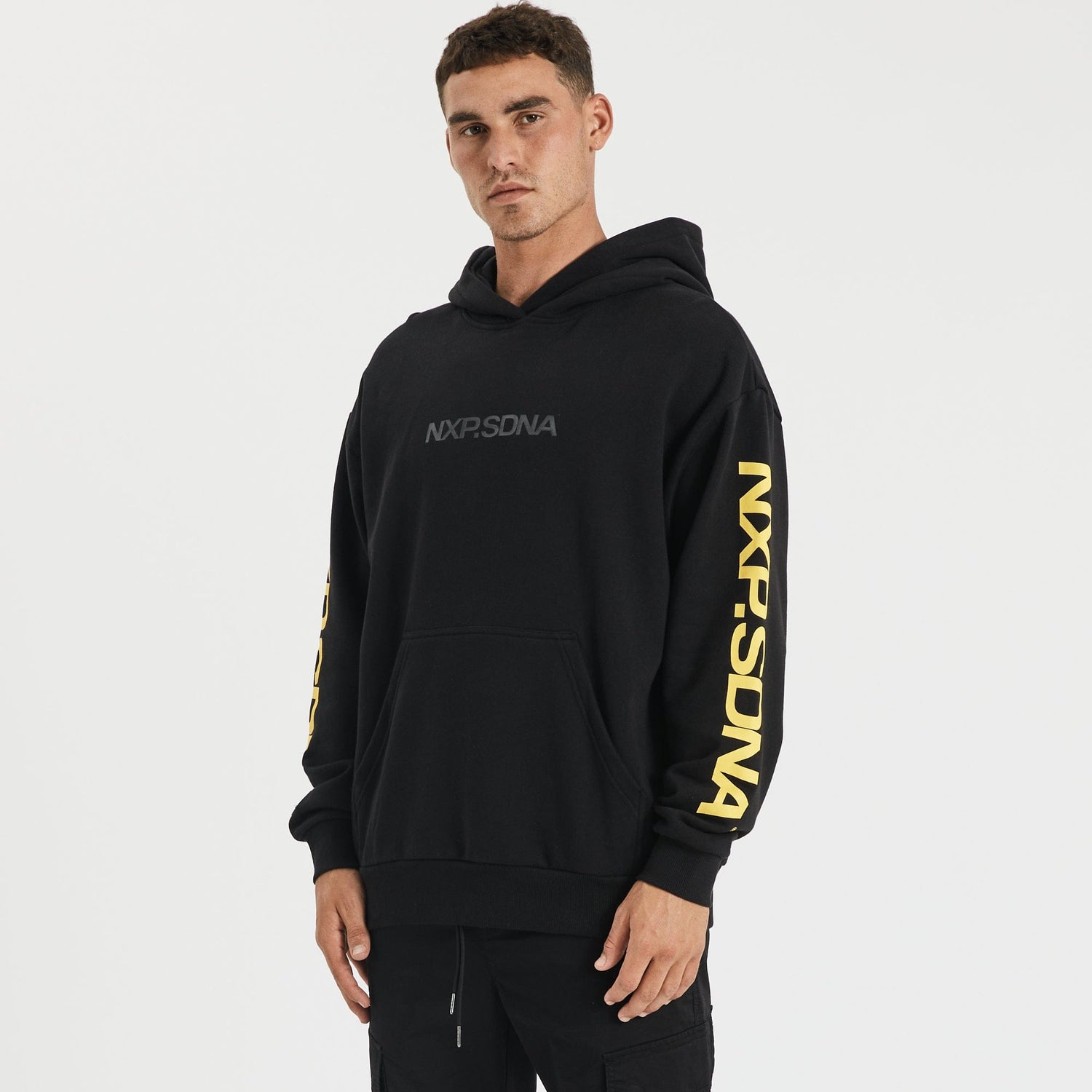 Richmond Tigers Relaxed Fit Hoodie Jet Black