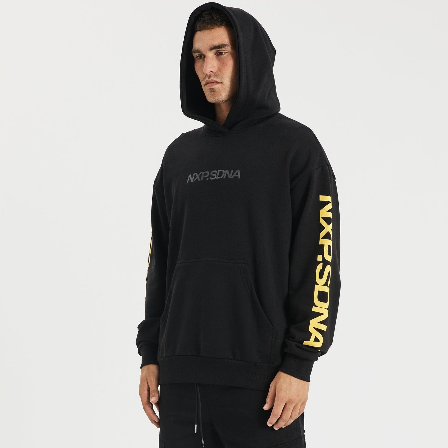 Richmond Tigers Relaxed Fit Hoodie Jet Black