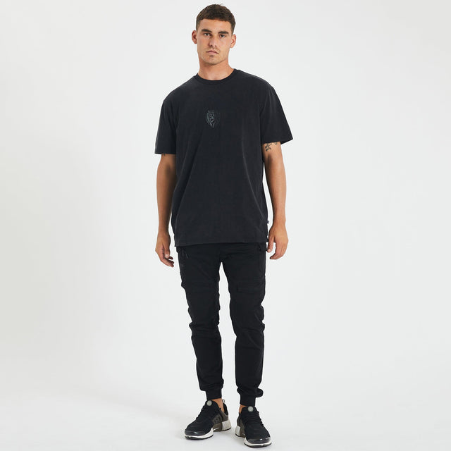 Richmond Tigers Relaxed Fit T-Shirt Mineral Black