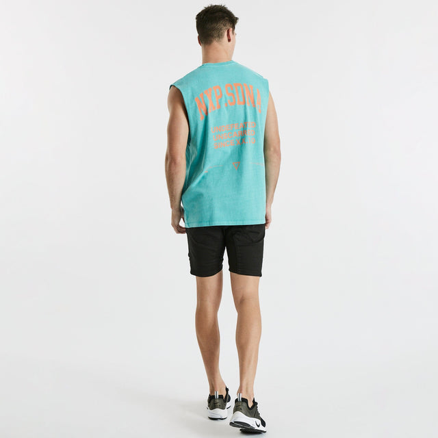 Rival Relaxed Muscle Tee Pigment Aqua