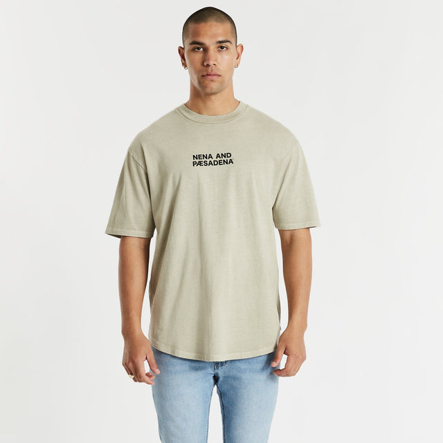 Rodeo Box Fit Scoop T-Shirt Pigment Feather Grey