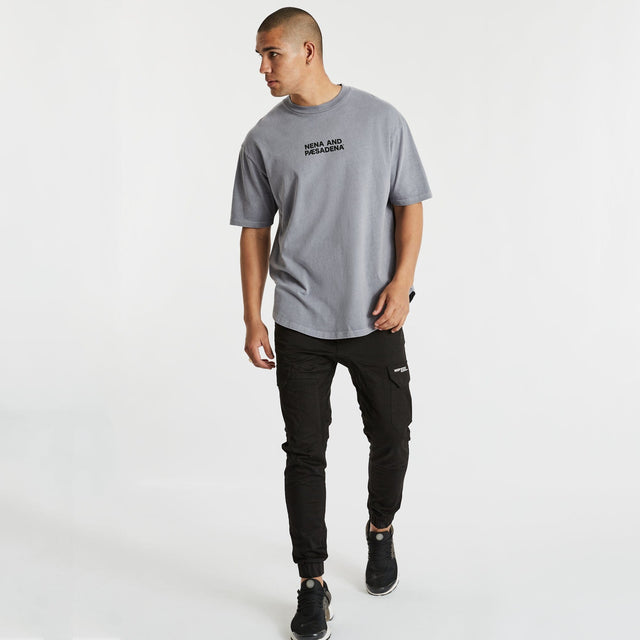 Rodeo Box Fit Scoop T-Shirt Pigment Ultimate Grey