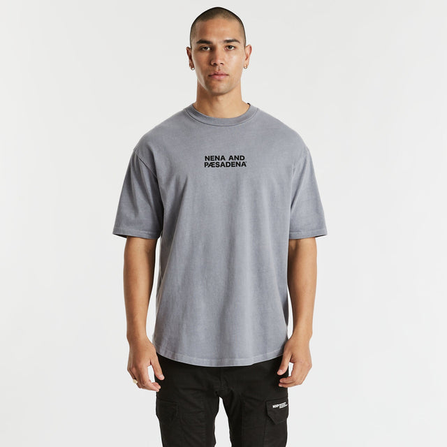 Rodeo Box Fit Scoop T-Shirt Pigment Ultimate Grey