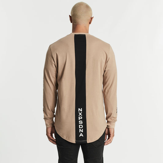 Satisfy Cape Back Long Sleeve T-Shirt Warm Taupe