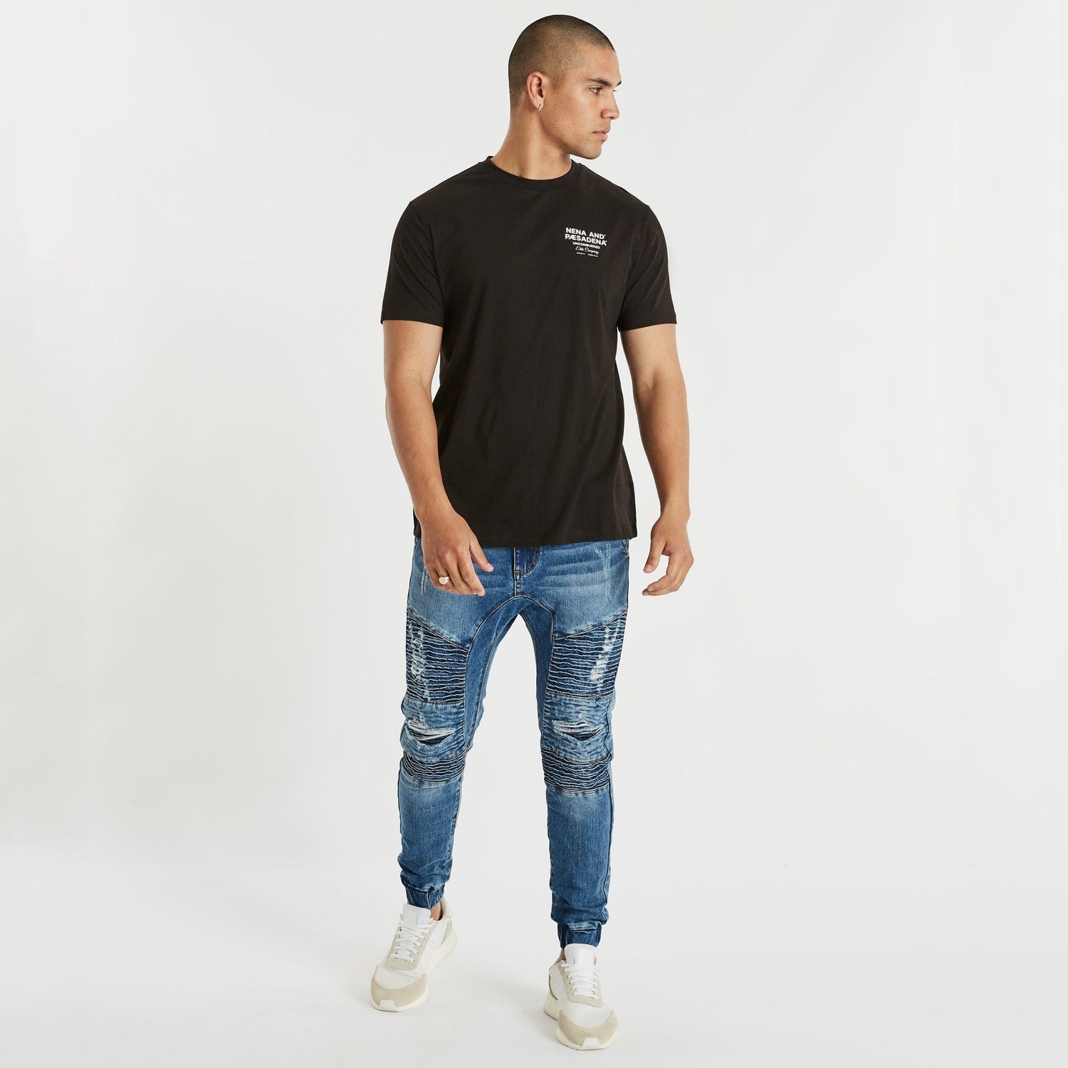 Selector Cape Back T-Shirt Jet Black