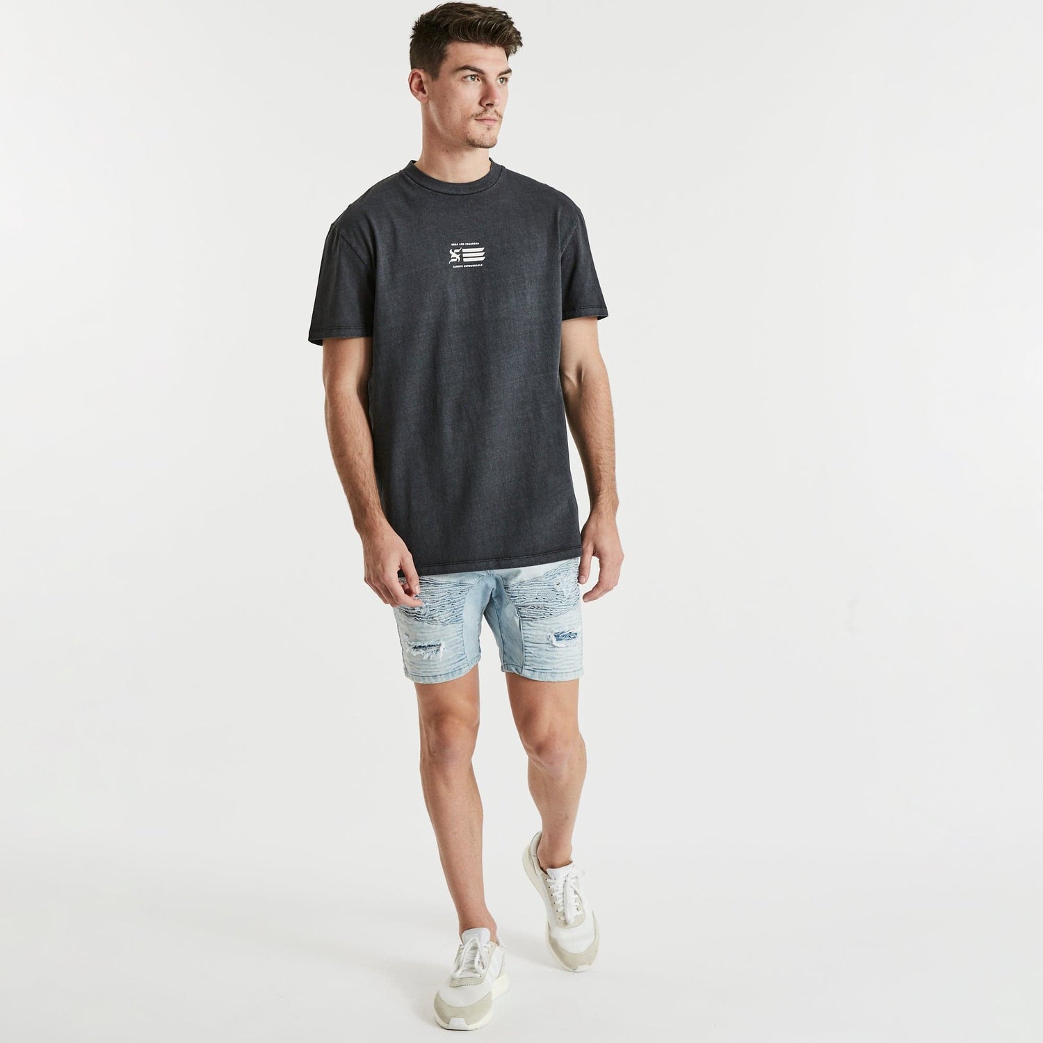 Shine Relaxed T-Shirt Pigment Black