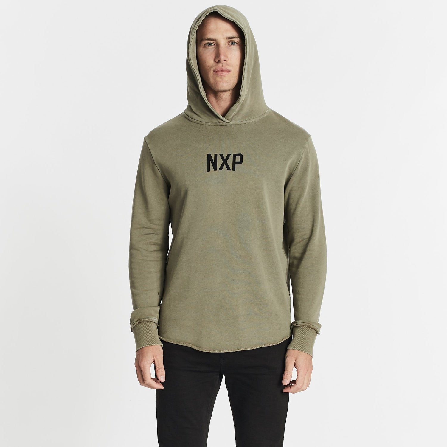 Sins Forever Hooded Dual Curved Jumper Pigment Khaki