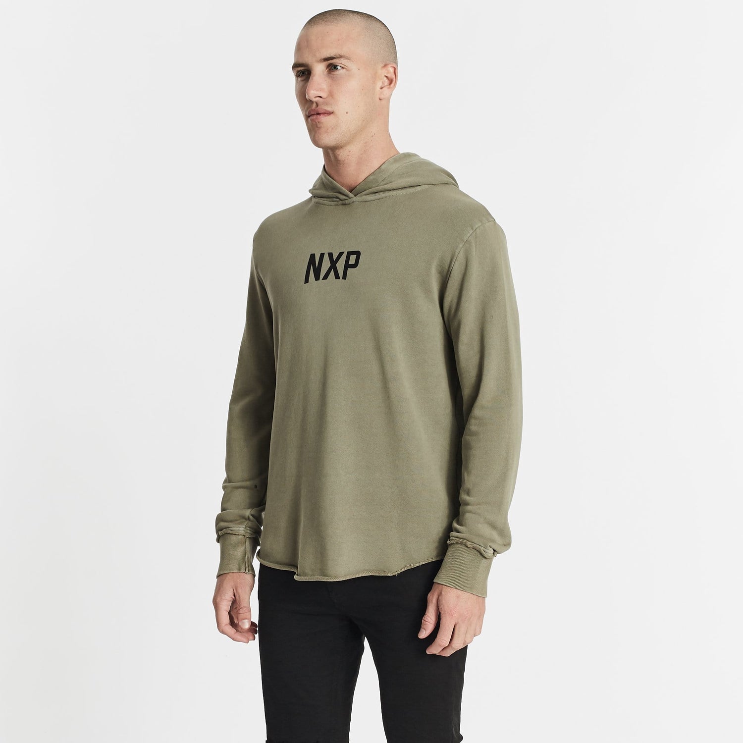 Sins Forever Hooded Dual Curved Jumper Pigment Khaki