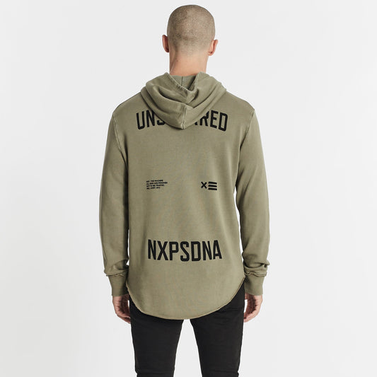 Sins Forever Hooded Dual Curved Jumper Pigment Khaki