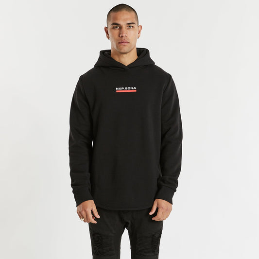 Skyfall Dual Curved Hoodie Jet Black