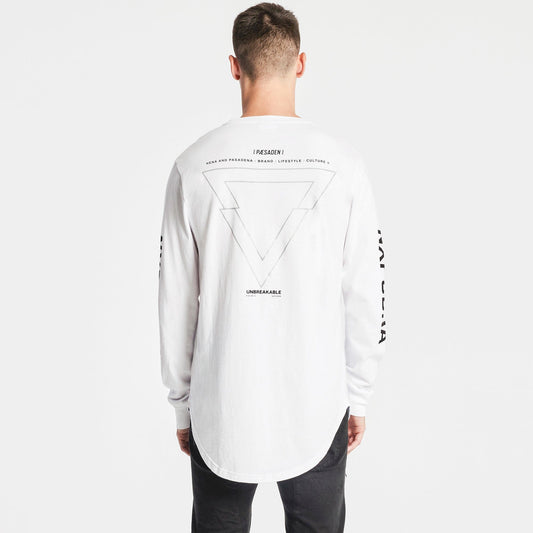 Sorrow Cape Back Long Sleeve T-Shirt White