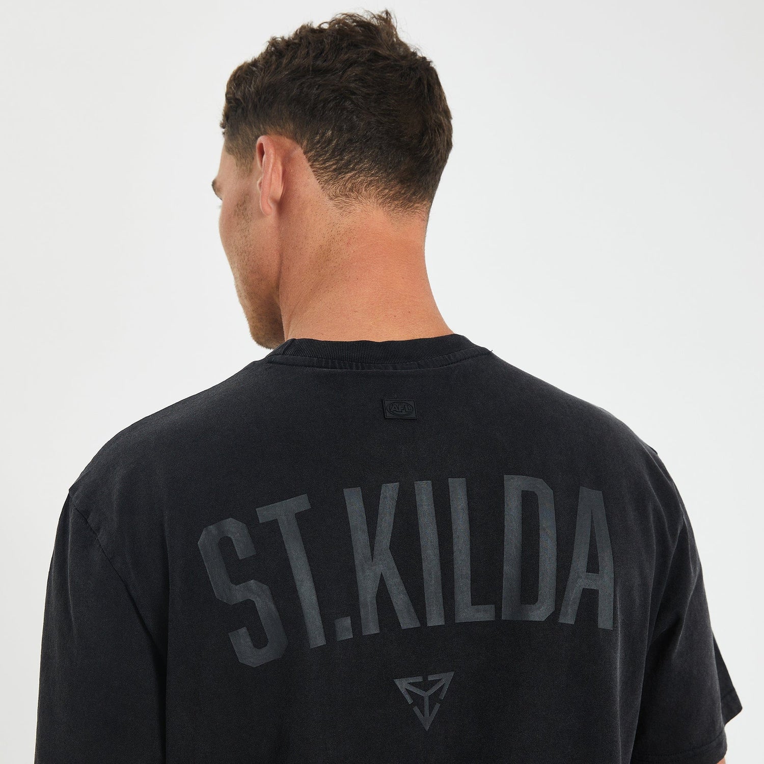 St Kilda Saints Relaxed Fit T-Shirt Mineral Black