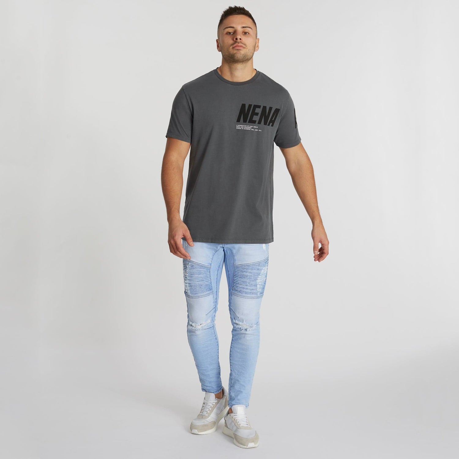 Stranded Cape Back T-Shirt Pigment Charcoal