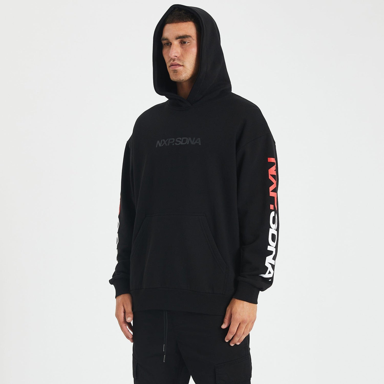 Sydney Swans Relaxed Fit Hoodie Jet Black