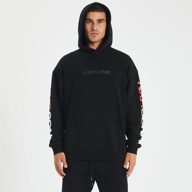 Sydney Swans Relaxed Fit Hoodie Jet Black