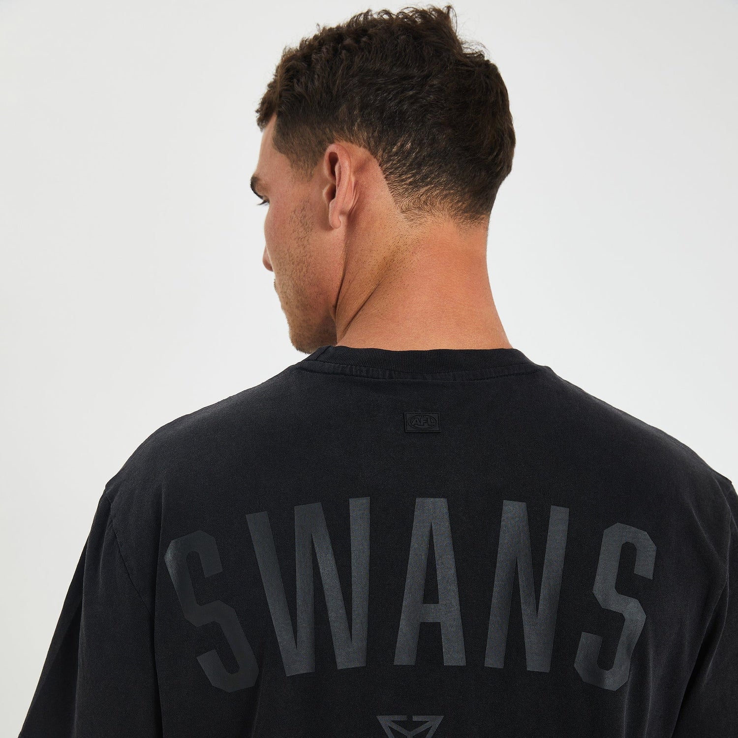 Sydney Swans Relaxed Fit T-Shirt Mineral Black