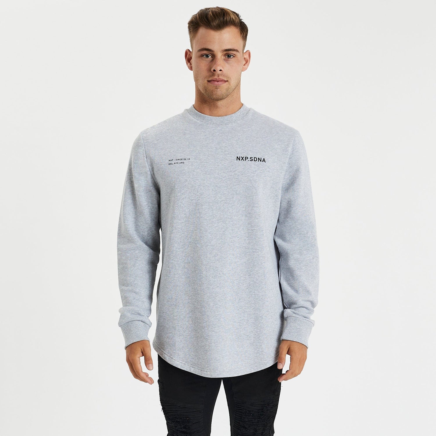 The Storm Dual Curved Jumper Grey Marle