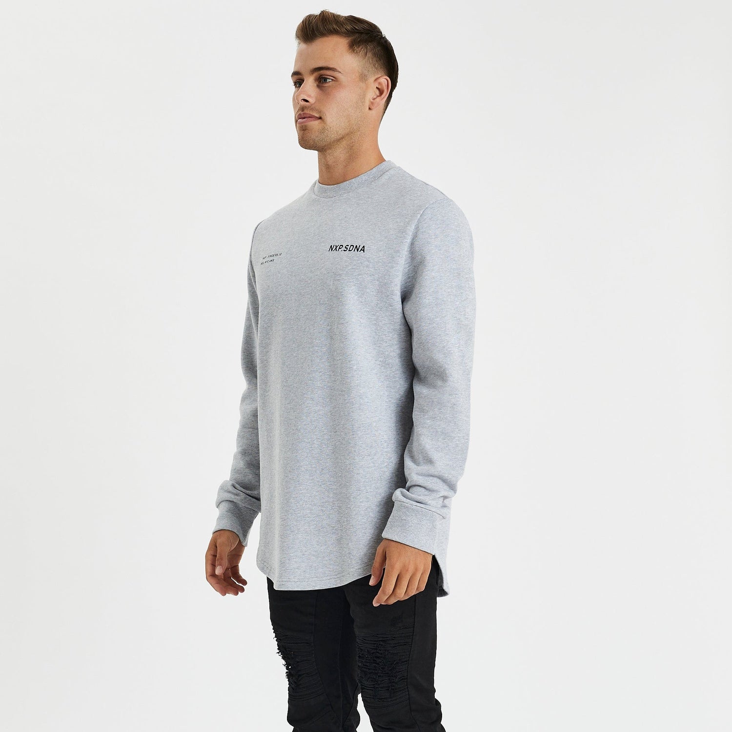 The Storm Dual Curved Jumper Grey Marle