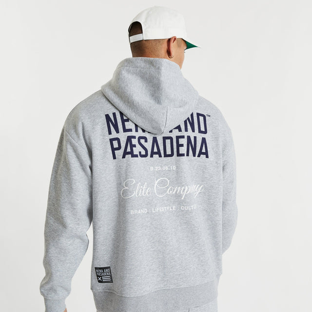 Tournament Relaxed Hoodie Grey Marle