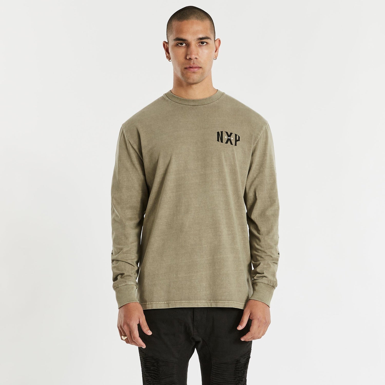 Turbine Relaxed Long Sleeve T-Shirt Pigment Taupe
