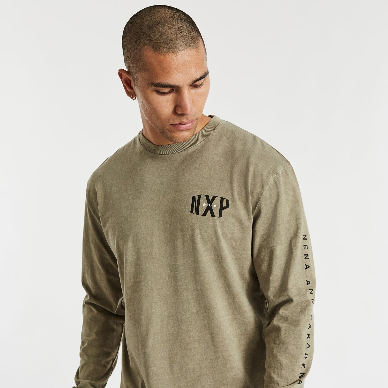 Turbine Relaxed Long Sleeve T-Shirt Pigment Taupe