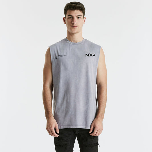 Turn Back Scoop Back Muscle Tee Pigment Lavender