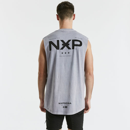 Turn Back Scoop Back Muscle Tee Pigment Lavender