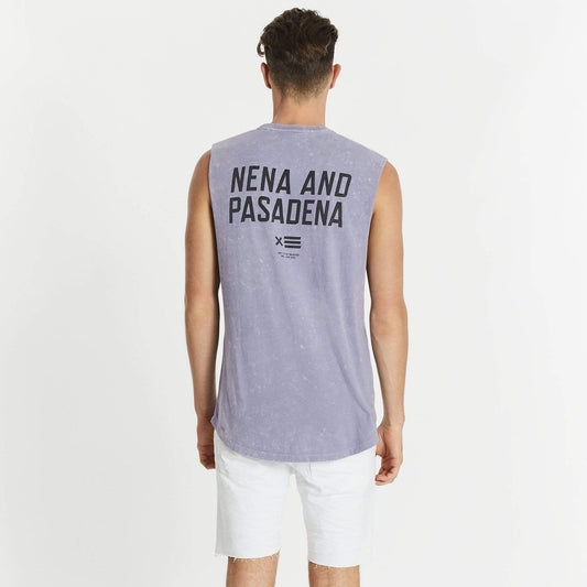 Ultimatum Scoop Back Muscle Tee Acid Lavender