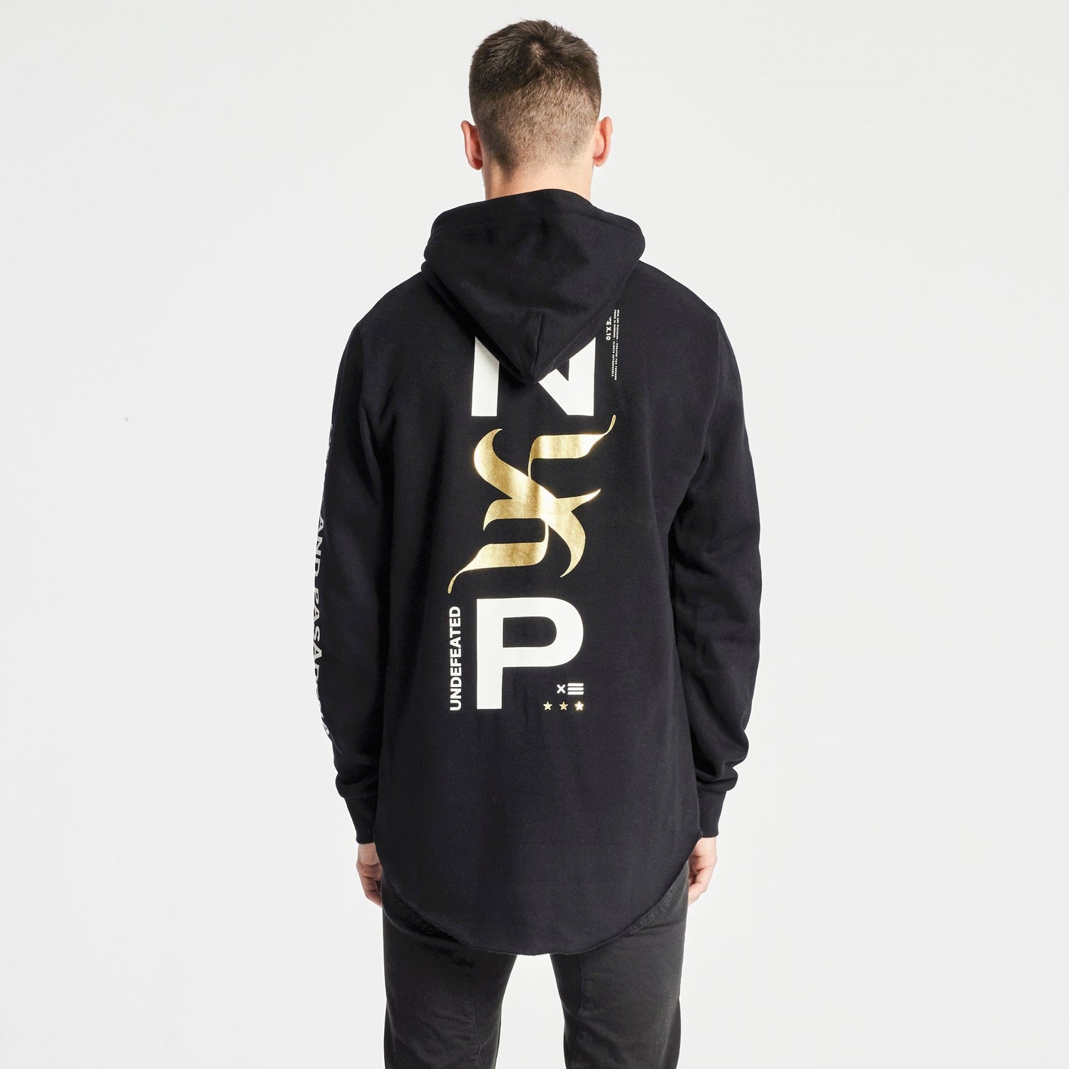 Victims Dual Curved Hoodie Jet Black