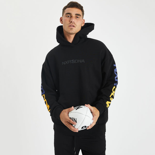West Coast Eagles Relaxed Fit Hoodie Jet Black