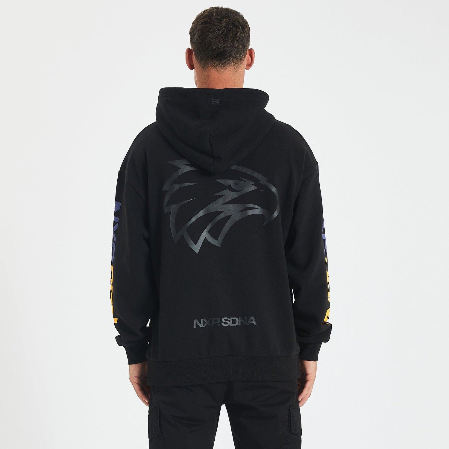 West Coast Eagles Relaxed Fit Hoodie Jet Black