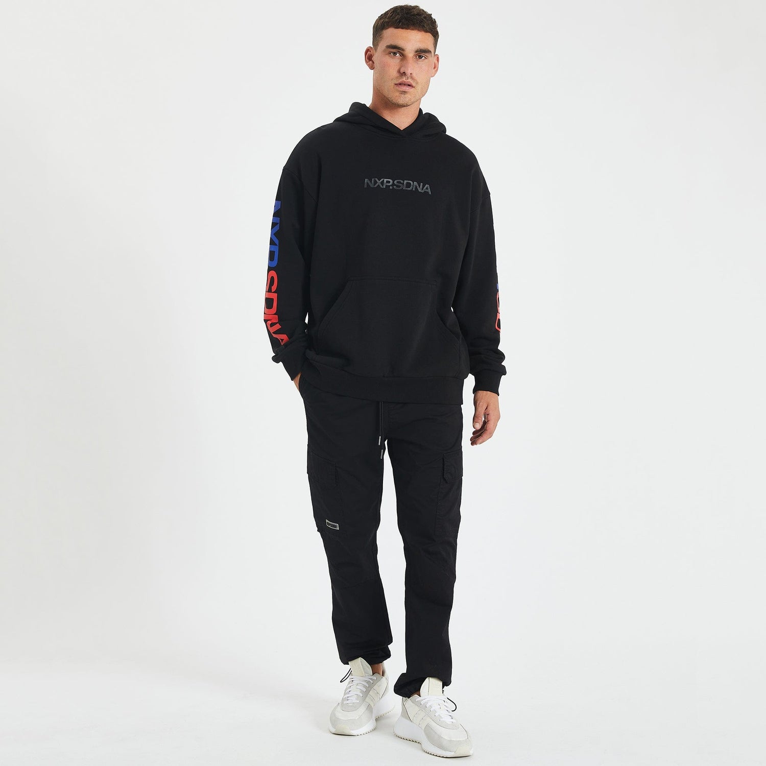 Western Bulldogs Relaxed Fit Hoodie Jet Black