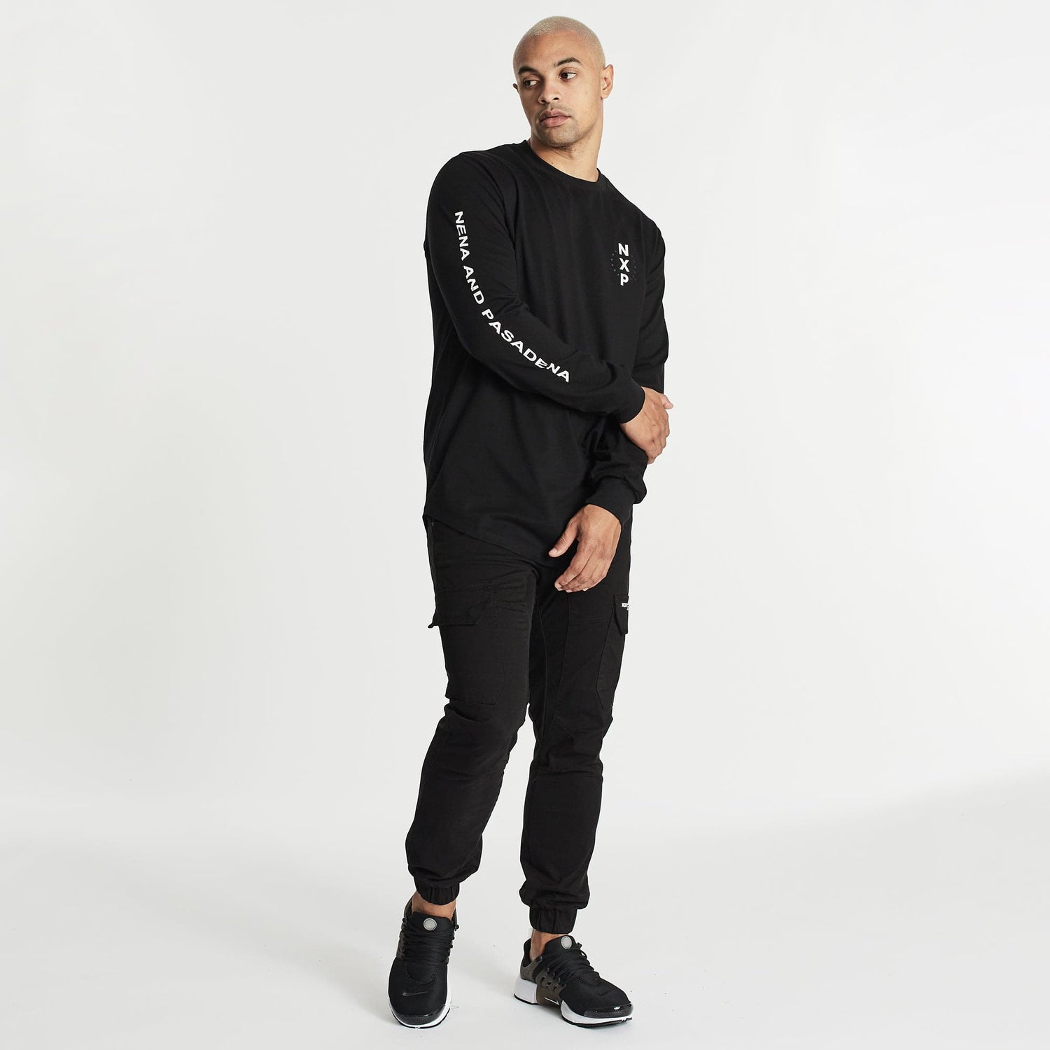Wreck Cape Back Long Sleeve T-Shirt Jet Black